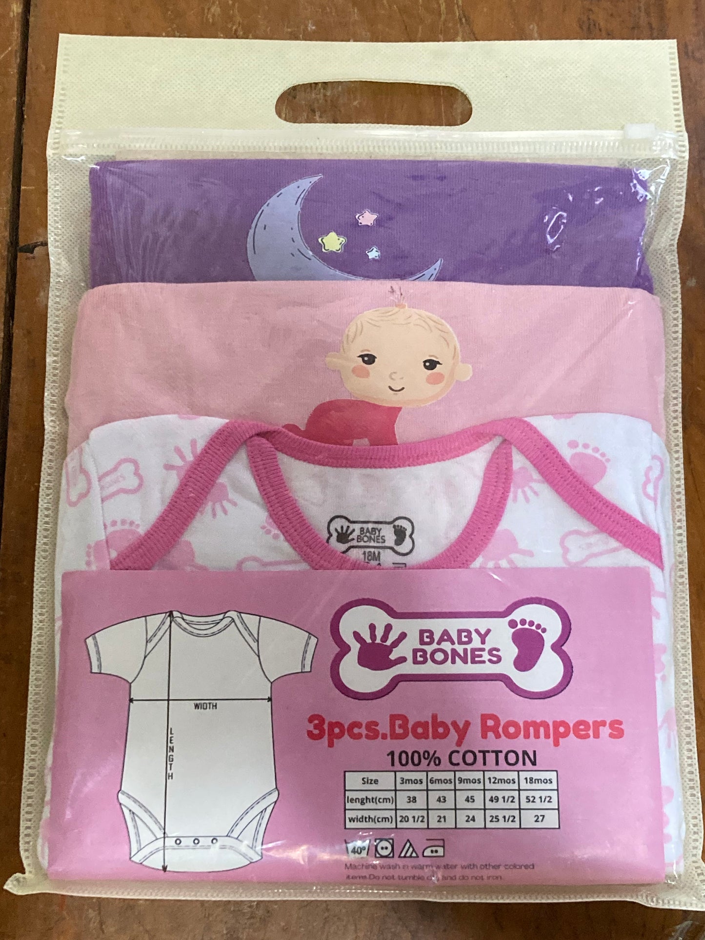 Girls Rompers (3 pack)